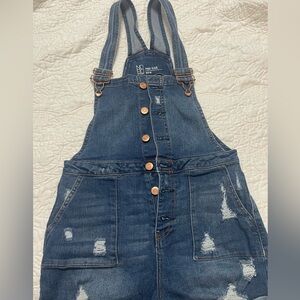 NOBO Blue Denim Mid Rise Overalls